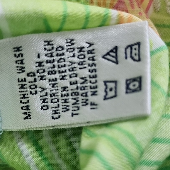 RARE Vintage Lilly Pulitzer Baby Girl Dress - Tropical Floral & Pink Trim Sz 6 M - Picture 13 of 13